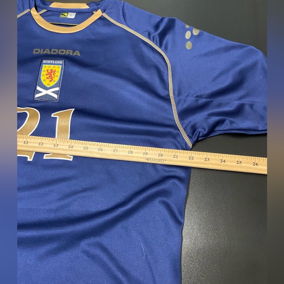 Vintage 2007 diadora scotland soccer jersey size large - Picture 5 of 6